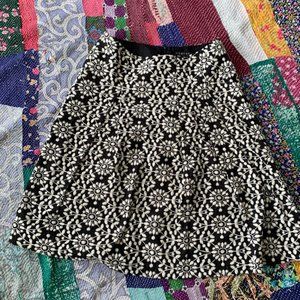 Comrags black and white floral skirt